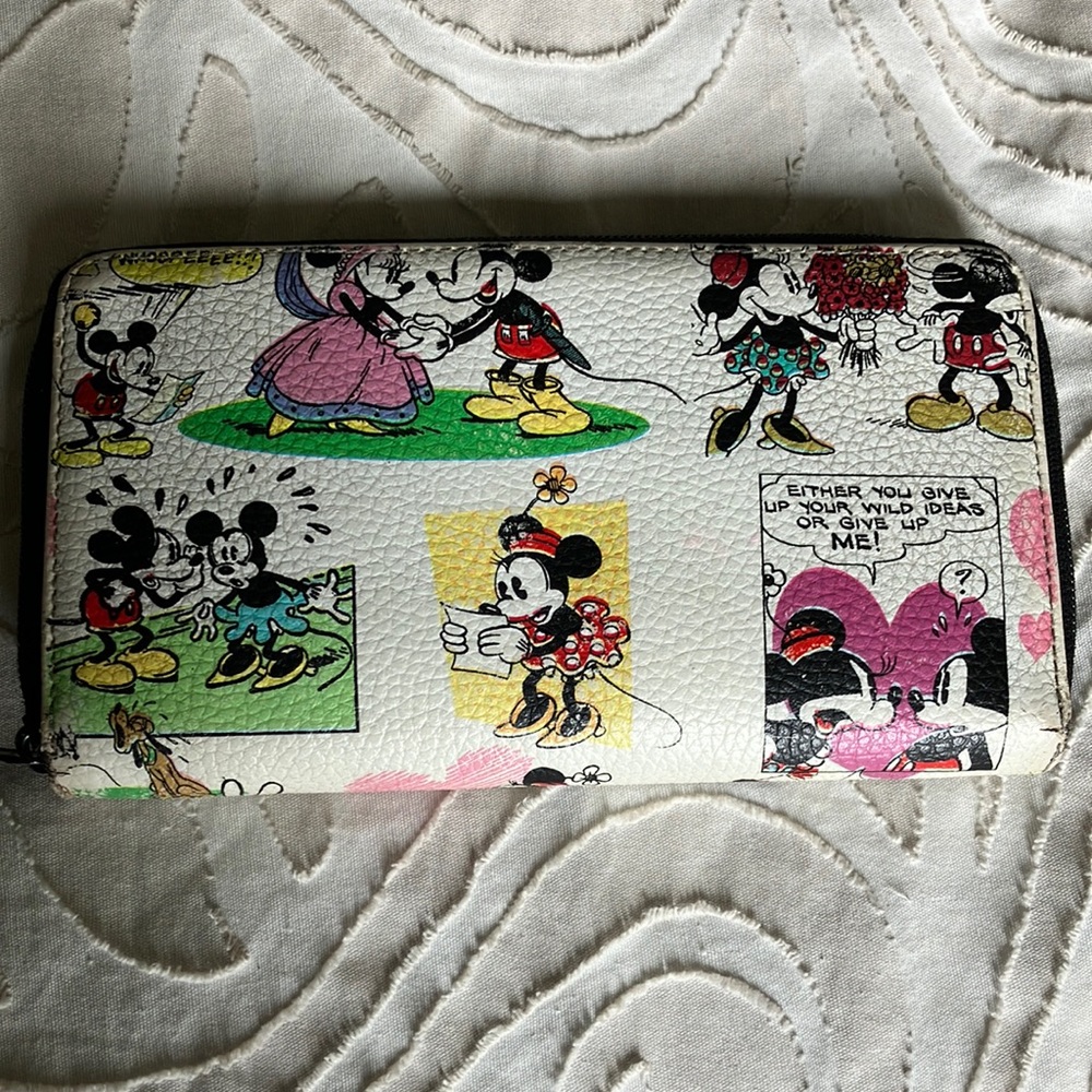 Genuine Disney Minnie Mouse Leather Wallet Rare